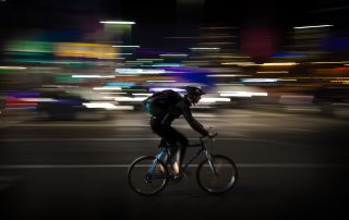 A bicycle courier